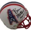 Bruce Matthews Autographed/Signed Houston Oilers Mini Helmet HOF JSA 19093