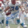 Bruce Matthews Autographed Houston Oilers 8x10 Photo HOF 07 JSA 19094 PF