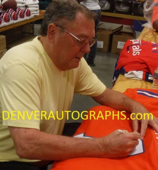 Craig Morton Autographed Denver Broncos Orange XL Jersey AFC Champs JSA 19099