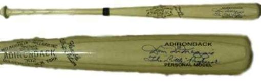 Dom Dimaggio Autographed Boston Red Sox Blonde Bat JSA 19204
