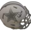 Dak Prescott Autographed Dallas Cowboys Riddell Ice Mini Helmet JSA 19217
