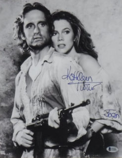 Kathleen Turner Autographed/Signed Romancing The Stone 11x14 Photo BAS 19266