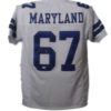 Russell Maryland Autographed/Signed Dallas Cowboys XL White Jersey JSA 19272
