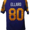 Henry Ellard Autographed Los Angeles Rams XL Blue Jersey 3x Pro Bowl 19285