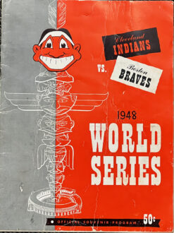 1948 World Series Program Cleveland Indians vs Boston Braves