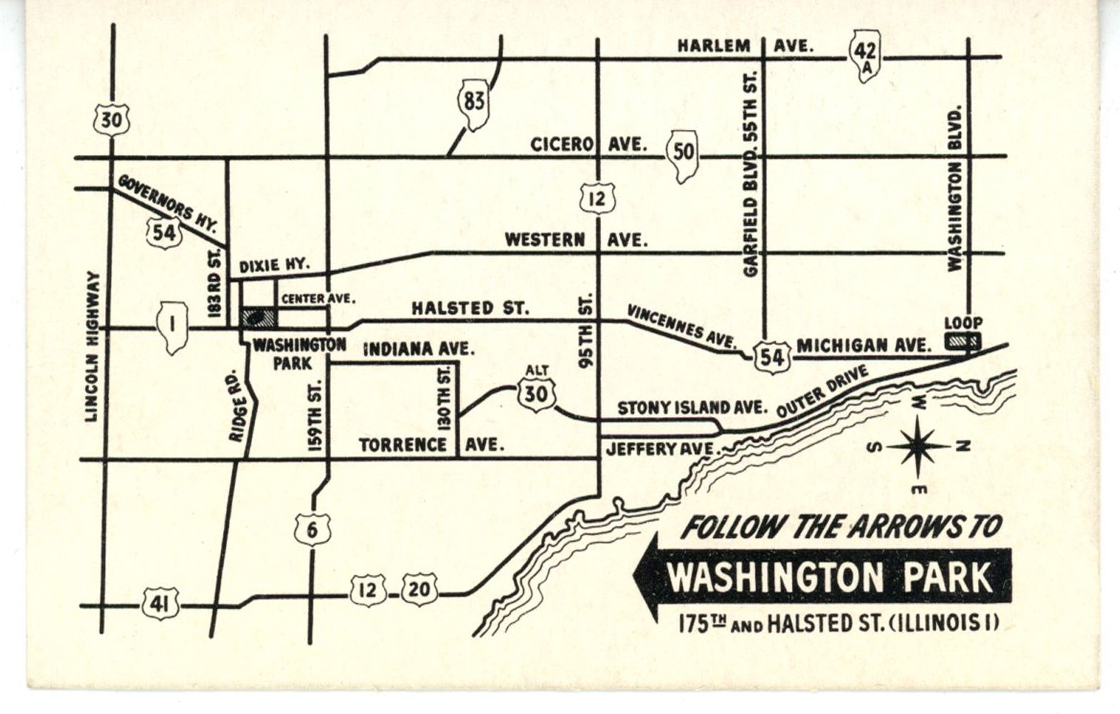 1949 Washington Park Grandstand Season Pass