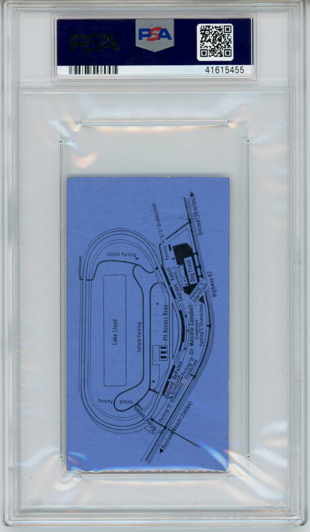 1959 Daytona 500 Ticket Nascar 1st Daytona Race February 22 NM PSA 7 Slab 31681