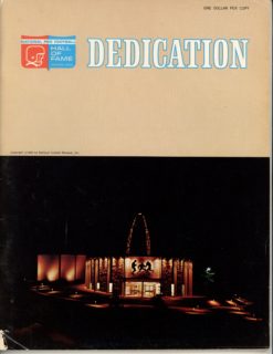 1963 Hall Of Fame Dedication Ceremonies Program Magazine