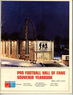 1968 Hall Of Fame Game Souvenir Yearbook Program Magazine