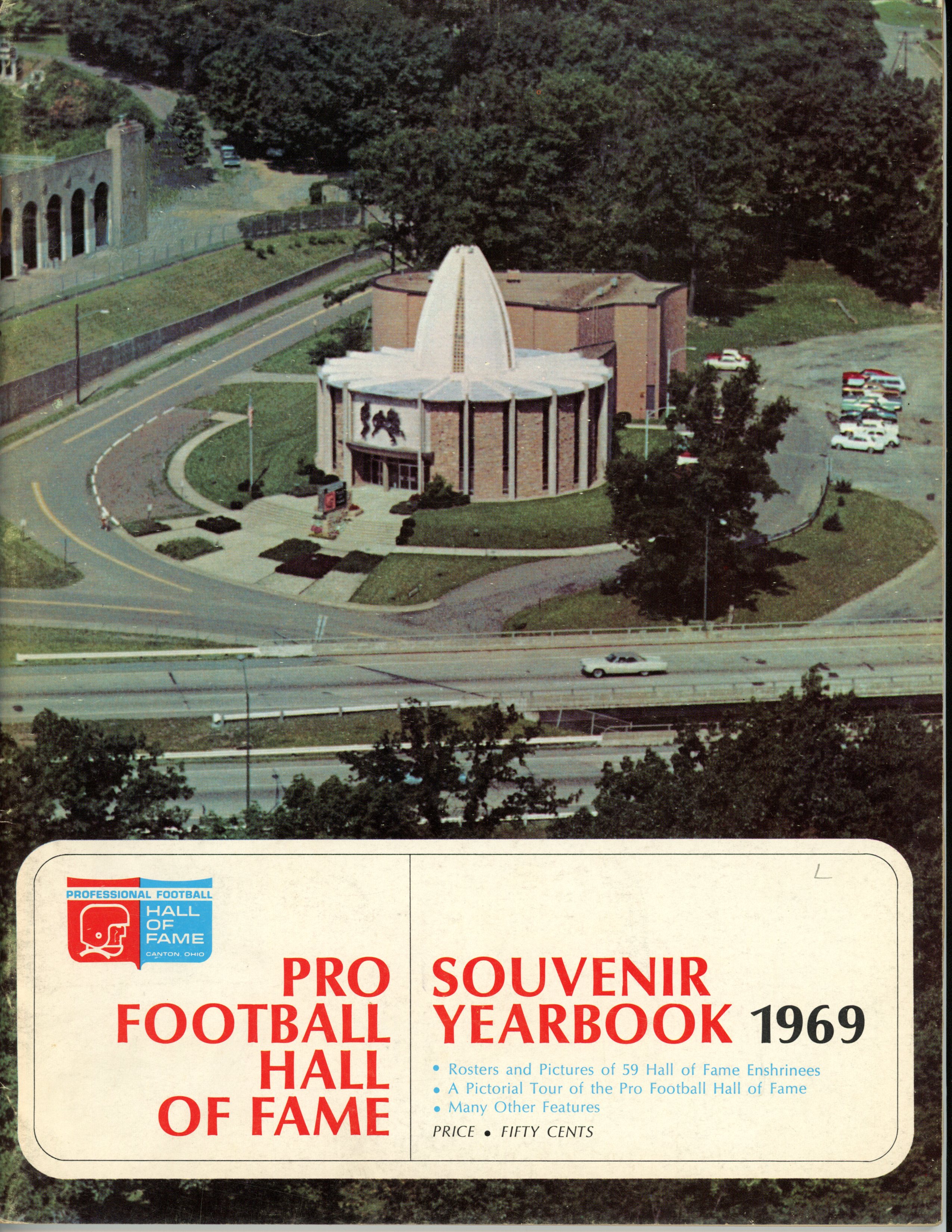 1969 Pro Football Hall Of Fame Souvenir Yearbook Program Magazine