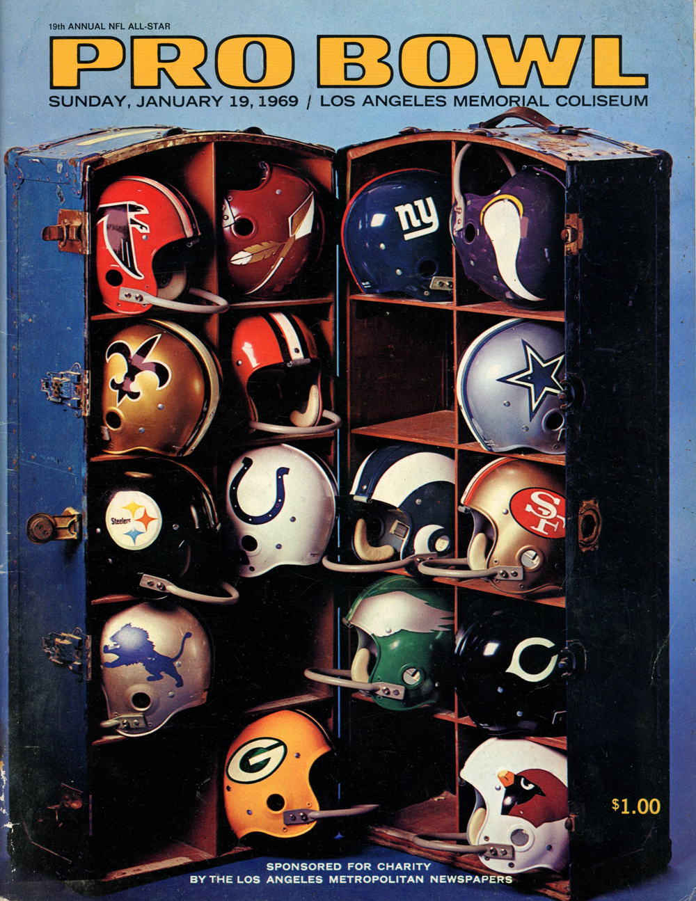 1969 NFL Pro Bowl Magazine Los Angeles Coliseum