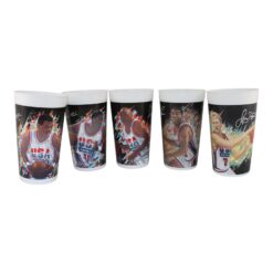 1992 Dream Team McDonalds Collector Cups - 5 Cup Set Barkley Bird 51175