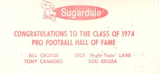 1974 Hall Of Fame Game Ticket Buffalo Bills vs St Louis Cardinals