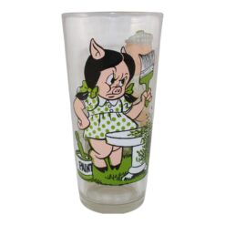 1976 Warner Bros Looney Tunes Pepsi Glass Petunia Pig & Porky Pig 51171