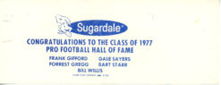 1977 Hall Of Fame Game Ticket New York Jets vs Chicago Bears