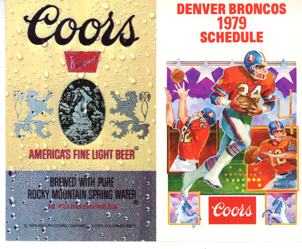 Denver Broncos 1979 Pocket Schedule