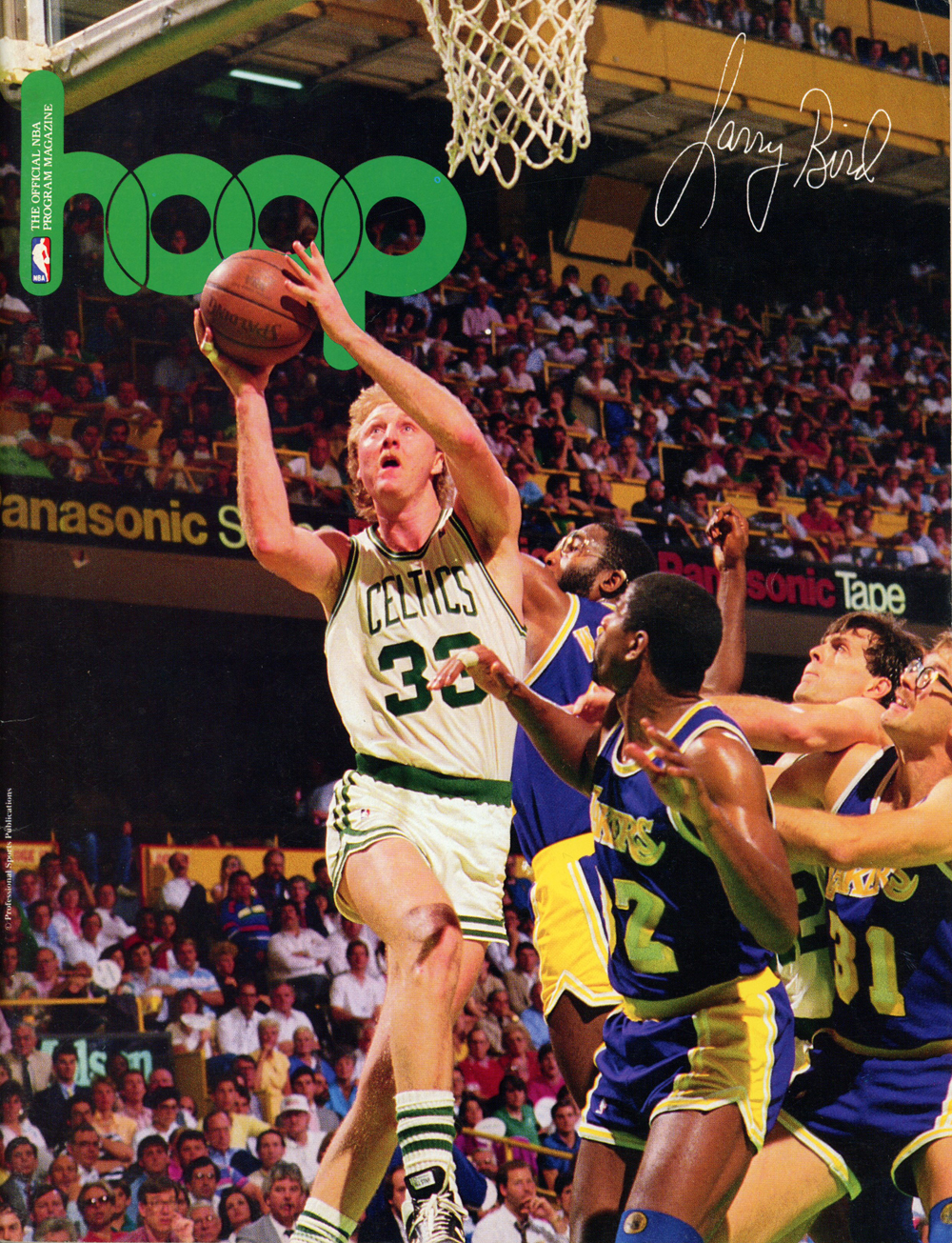 1987 Hoop Magazine Boston Celtics Larry Bird Cover