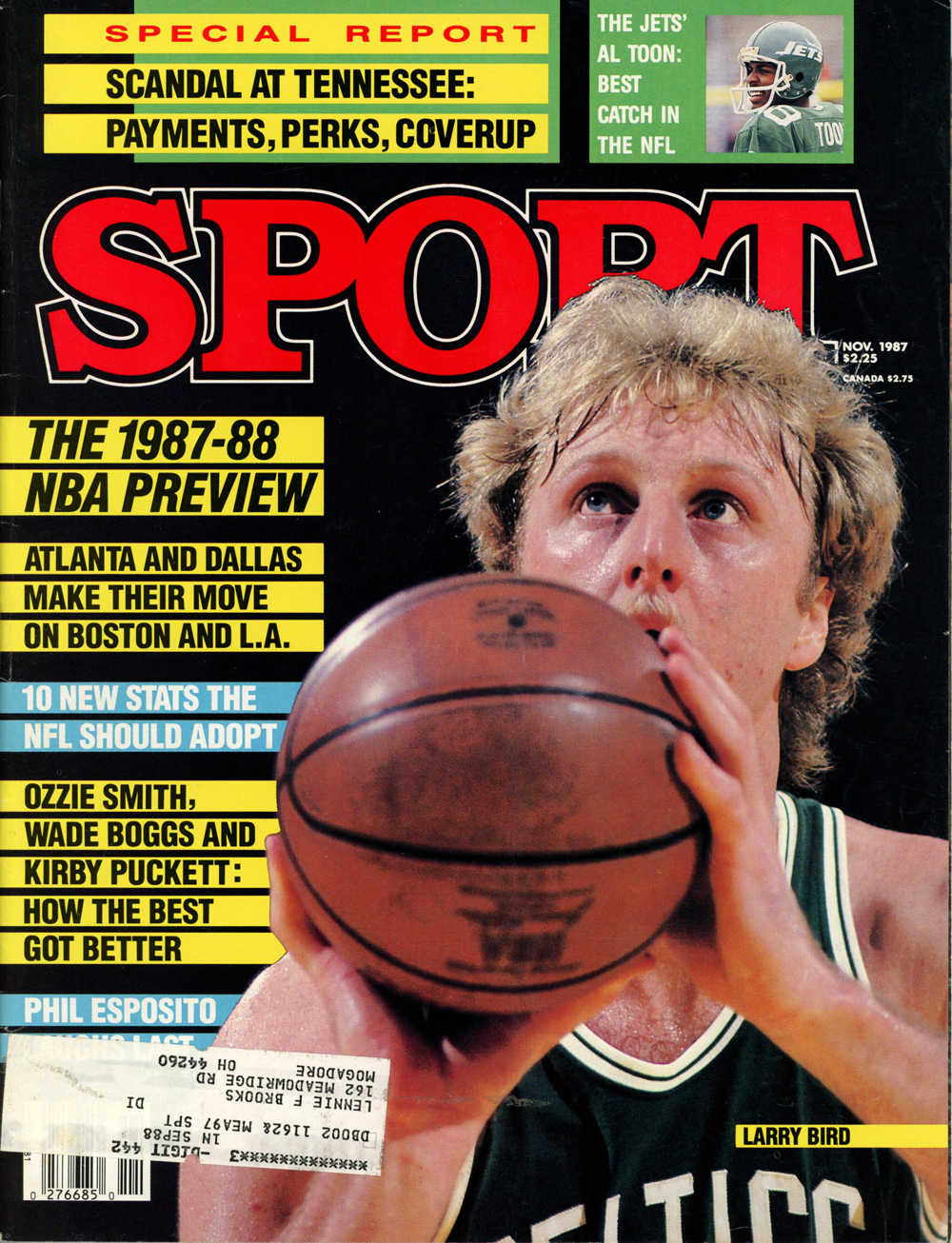 1987-88 Sport Magazine November Boston Celtics Larry Bird Cover