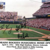 Colorado Rockies 1993 First Pitch Autographed 8x10 Photo 5 Sigs 19887