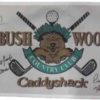 Chevy Chase Cindy Morgan & O'Keefe Signed Caddyshack Bushwood Flag JSA 19904