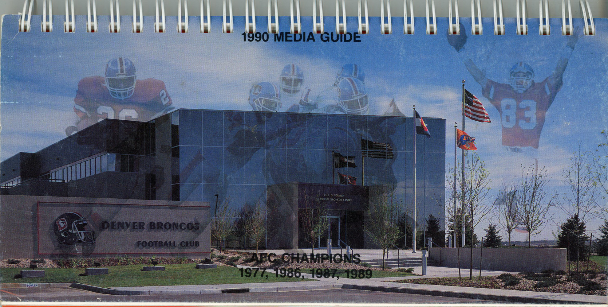 Denver Broncos Unsigned Official 1990 Media Guide