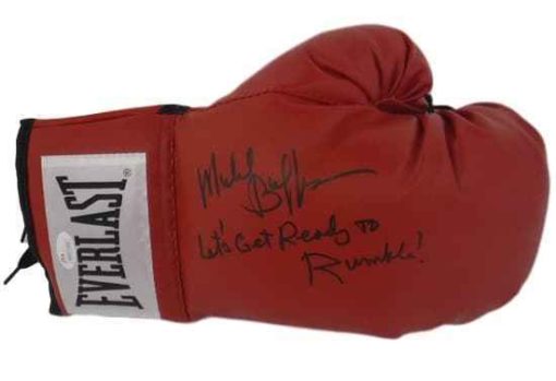 Michael Buffer Autographed Red Right Boxing Glove Get Ready To Rumble JSA 19924
