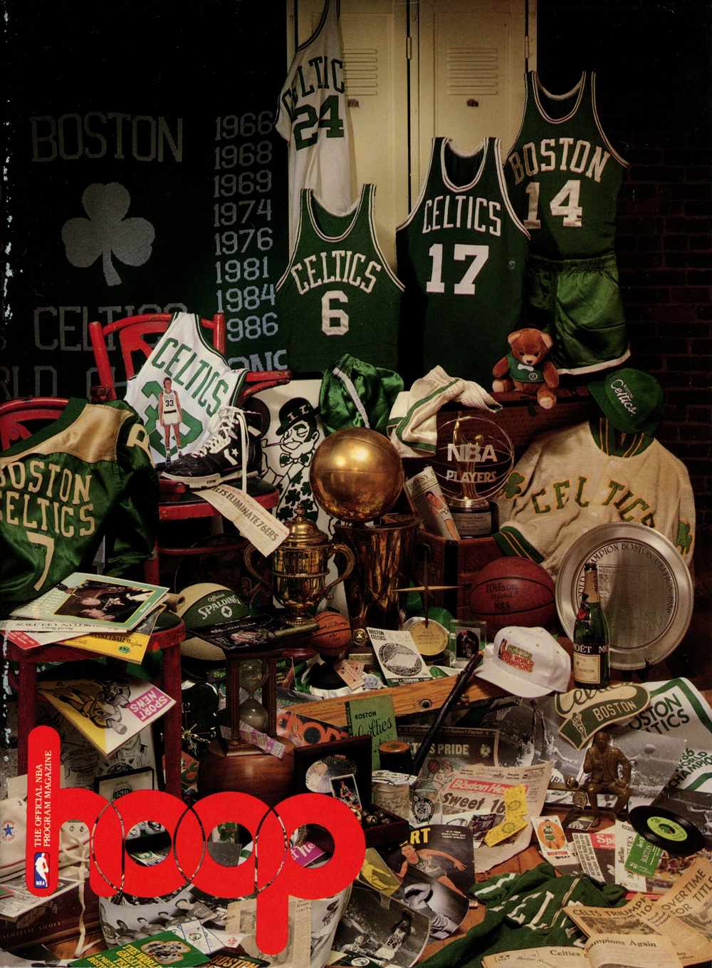 1992-93 Hoop Magazine Boston Celtics Team Cover