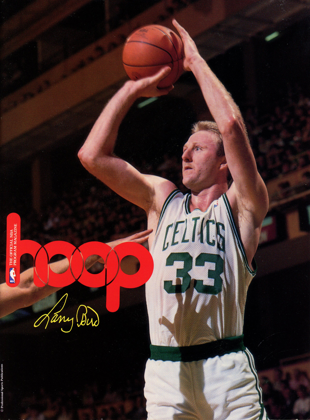 1992 Hoop Magazine Boston Celtics Larry Bird Cover