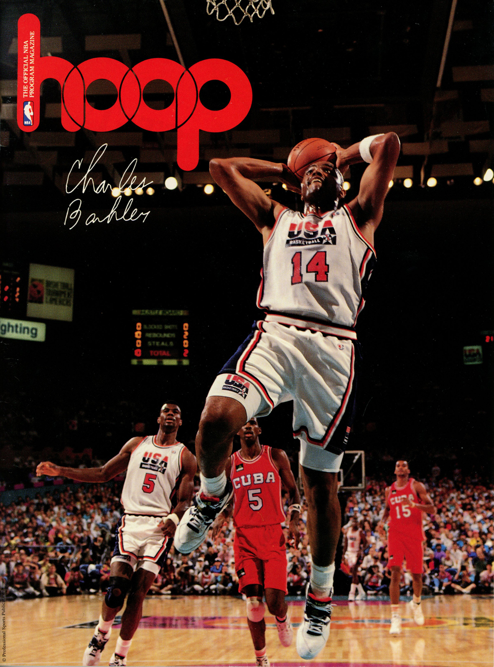 1992 Hoop Magazine Team USA Basketball Charles Barkley Cover