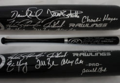 1993 Colorado Rockies Team Signed Rawlings Black Baseball Bat 9 Sigs JSA 25643