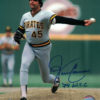 John Candelaria Autographed Pittsburgh Pirates 8x10 Photo Grey WS Champs 19986