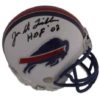 Joe Delamielleure Autographed/Signed Buffalo Bills 76-83 Mini Helmet HOF 19989