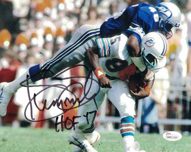 Kenny Easley Autographed/Signed Seattle Seahawks 8x10 Photo HOF JSA 19995