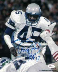 Kenny Easley Autographed Seattle Seahawks 8x10 Photo Close Up HOF JSA 19996