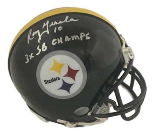 Roy Gerala Autographed Pittsburgh Steelers Mini Helmet 3x SB Champs SGC 19999