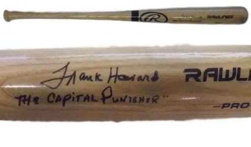 Frank Howard Signed Washington Senators Blonde Bat Capital Punisher JSA 20011
