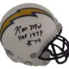 Ron Mix Autographed/Signed San Diego Chargers Mini Helmet HOF 1979 JSA 20024