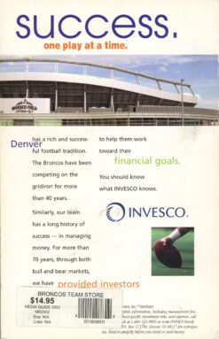 Denver Broncos Unsigned Official 2002 Media Guide