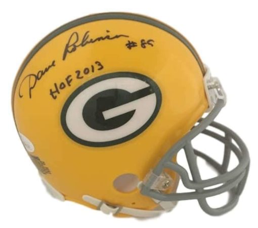 Dave Robinson Autographed/Signed Green Bay Packers TB Mini Helmet HOF JSA 20036