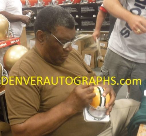 Dave Robinson Autographed/Signed Green Bay Packers TB Mini Helmet HOF JSA 20036