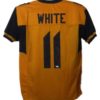 Kevin White Autographed/Signed West Virginia XL Yellow Jersey JSA 20054