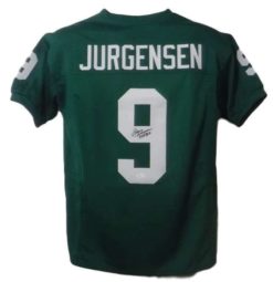 Sonny Jurgensen Signed Philadelphia Eagles Size XL Green Jersey HOF 20070