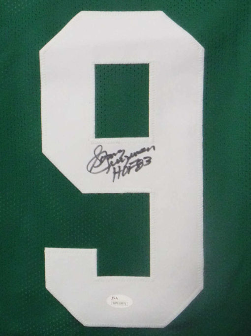 Sonny Jurgensen Signed Philadelphia Eagles Size XL Green Jersey HOF 20070