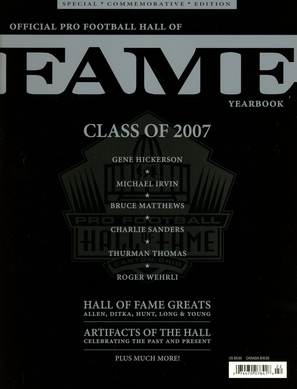 2007-2008 Official Pro Football Hall of Fame Yearbook