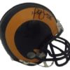 Marshall Faulk Autographed Los Angeles Rams TB Mini Helmet JSA 20081