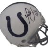 Marshall Faulk Autographed/Signed Indianapolis Colts Mini Helmet JSA 20083