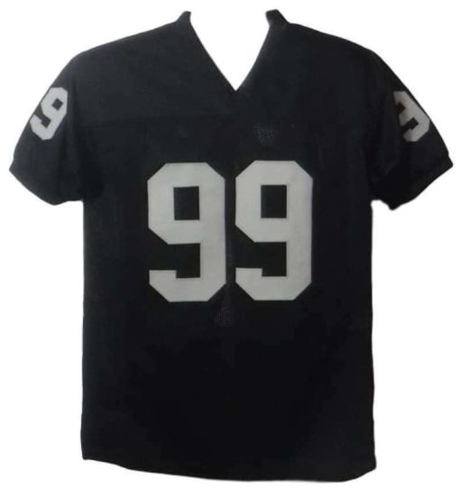 Warren Sapp Autographed Oakland Raiders Size XL Black Jersey HOF JSA 20093
