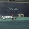 Joe Morgan Autographed/Signed Cincinnati Reds 16x20 Photo Diving JSA 20097