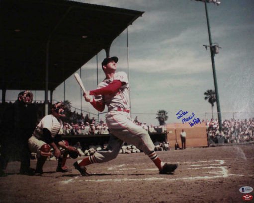 Stan Musial Autographed/Signed St Louis Cardinals 16x20 Photo HOF BAS 20103