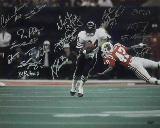 1985 Chicago Bears Team Autographed 16x20 Photo Super Bowl XX Tristar 20117